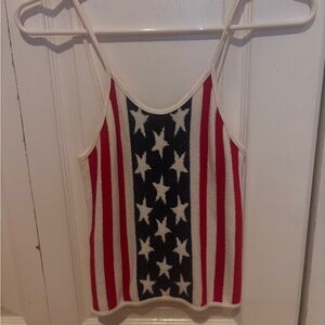 Vertigo Paris Red, White, and Blue Star Tank Top